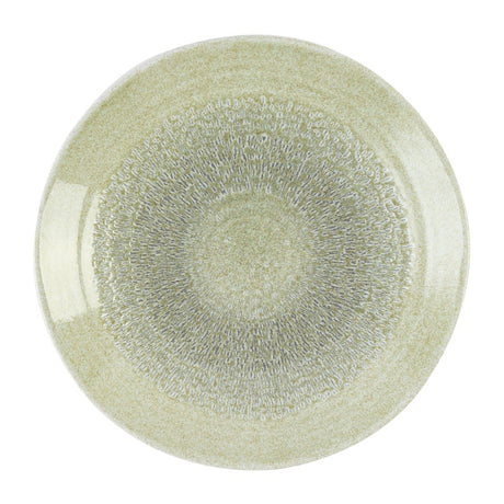 Dudson Harvest Grain Organic Coupe Plates Speckled Green 230mm (12 Pack)