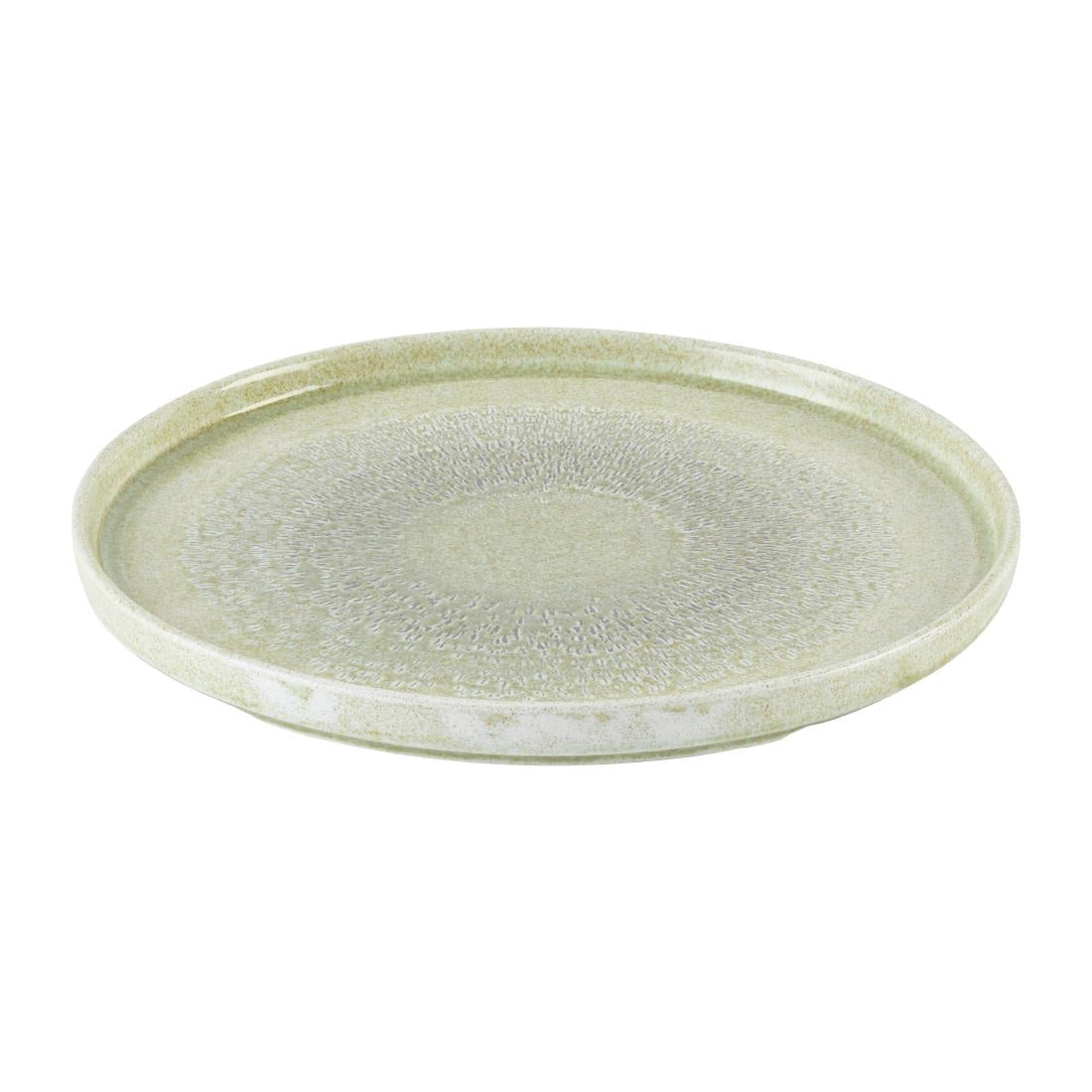 Dudson Harvest Grain Walled Plates Speckled Green 260mm (6 Pack)