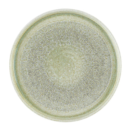 Dudson Harvest Grain Speckled Green Round Walled Plate 210mm(6 Pack)