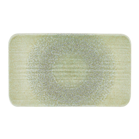 Dudson Harvest Grain Rectangular Plates Speckled Green  270x160mm (12 Pack)