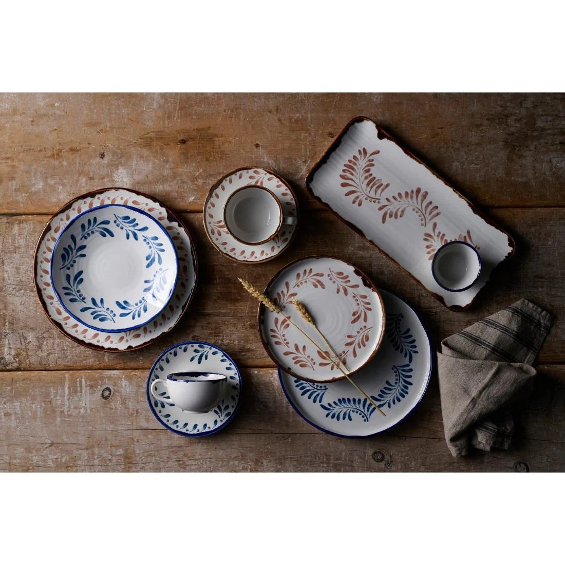 Dudson Harvest Mediterranean Terracotta Saucer 156mm (12 Pack)
