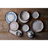 Dudson Harvest Mediterranean Round Walled Plates Blue 260mm (6 Pack)