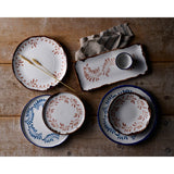 Dudson Harvest Mediterranean Blue Round Walled Plate 210mm (6 Pack)
