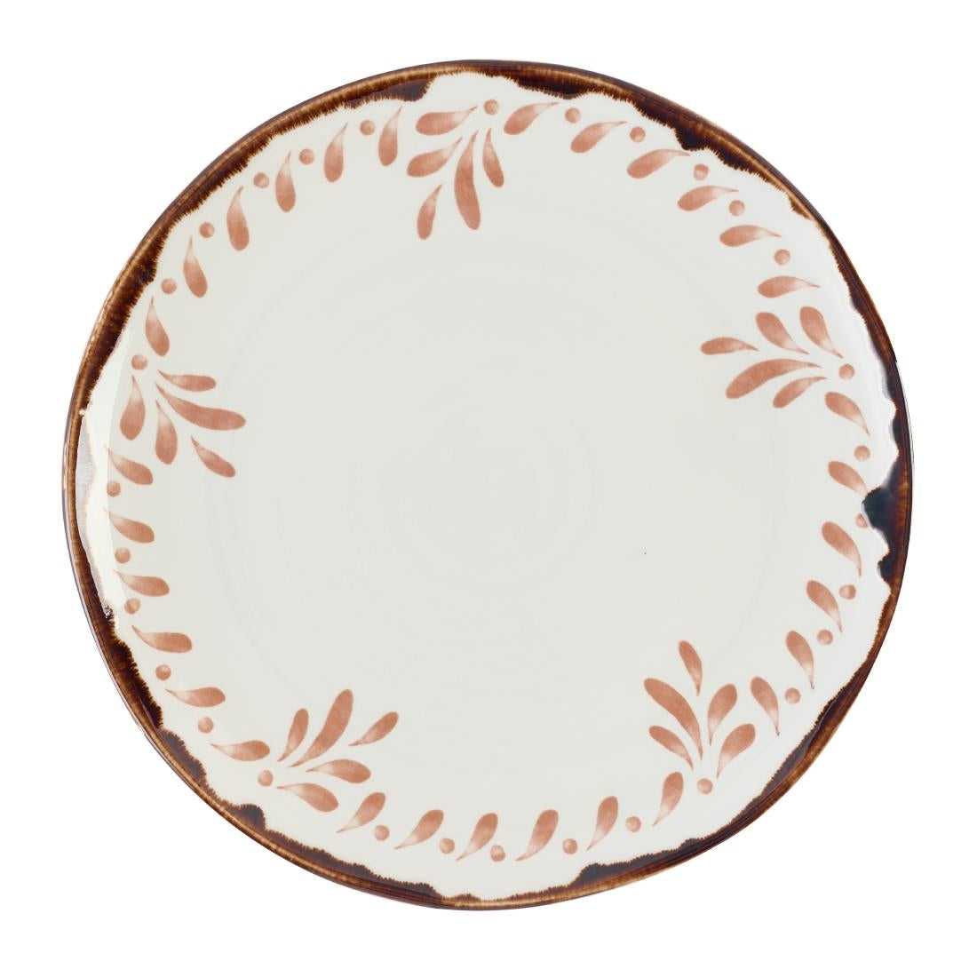 Dudson Harvest Mediterranean Terracotta Organic Coupe Plate 275mm (12 Pack)