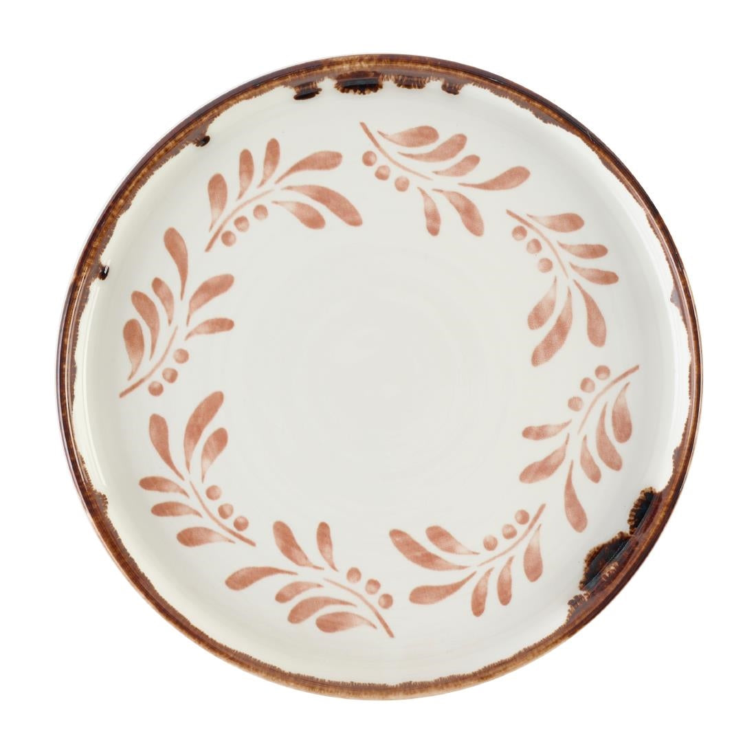 Dudson Harvest Mediterranean Terracotta Round Walled Plate 210mm(6 Pack)