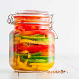 Kilner Square Clip Top Jar 1Ltr (4 Pack)               