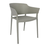 Bolero Lorenzo Cafe Chairs Medium Grey (2 Pack)