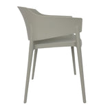 Bolero Lorenzo Cafe Chairs Medium Grey (2 Pack)