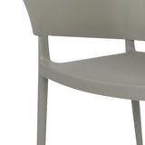 Bolero Lorenzo Cafe Chairs Medium Grey (2 Pack)
