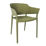 Bolero Lorenzo Cafe Chairs Green Tea (2 Pack)