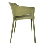 Bolero Lorenzo Cafe Chairs Green Tea (2 Pack)