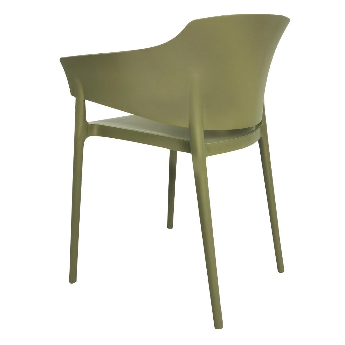 Bolero Lorenzo Cafe Chairs Green Tea (2 Pack)