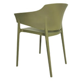 Bolero Lorenzo Cafe Chairs Green Tea (2 Pack)