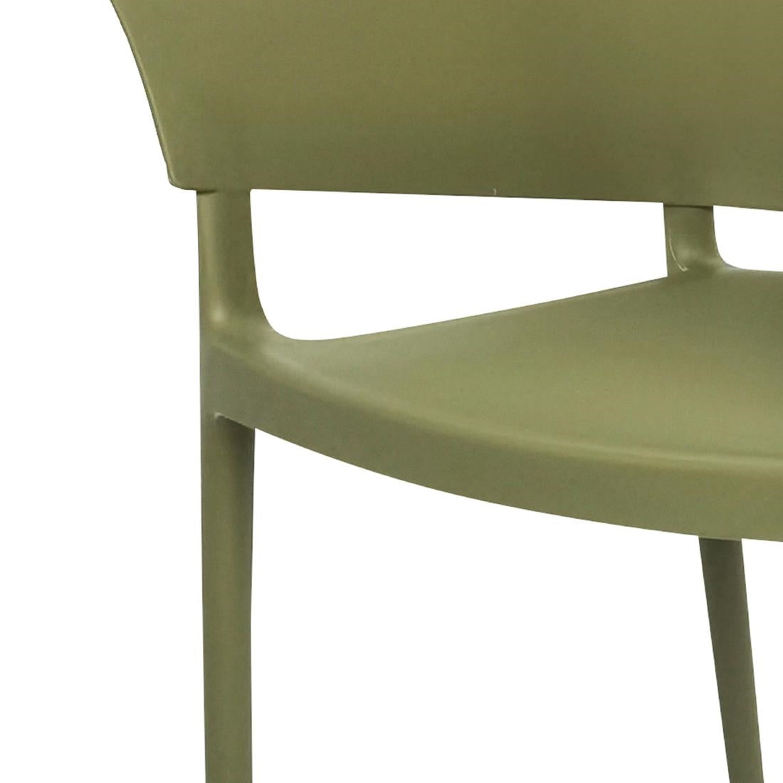 Bolero Lorenzo Cafe Chairs Green Tea (2 Pack)