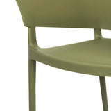 Bolero Lorenzo Cafe Chairs Green Tea (2 Pack)