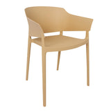 Bolero Lorenzo Cafe Chairs Warm Cream (Pack of 2)