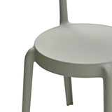 Bolero Mila Café Chairs Moss Grey (2 Pack)