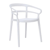 Bolero Mateo Café Chairs White (2 Pack)