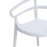 Bolero Mateo Café Chairs White (2 Pack)