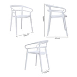 Bolero Mateo Café Chairs White (2 Pack)