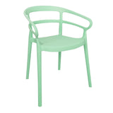 Bolero Mateo Café Chairs Mint Green (Pack of 2)