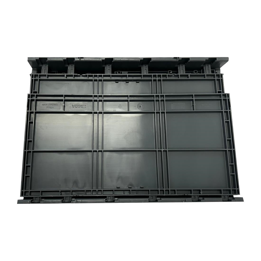 Vogue Plastic Folding Transport Storage Crate 594x396x353mm