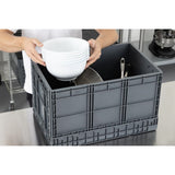 Vogue Plastic Folding Transport Storage Crate 594x396x353mm