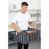 Vogue Perforated Plastic Storage Crate 542x360x290mm