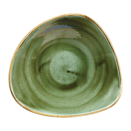 Churchill Stonecast Triangular Bowls Samphire Green 235mm (12 Pack)