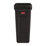 Rubbermaid Slim Jim Bin with Venting Channels Brown 60Ltr