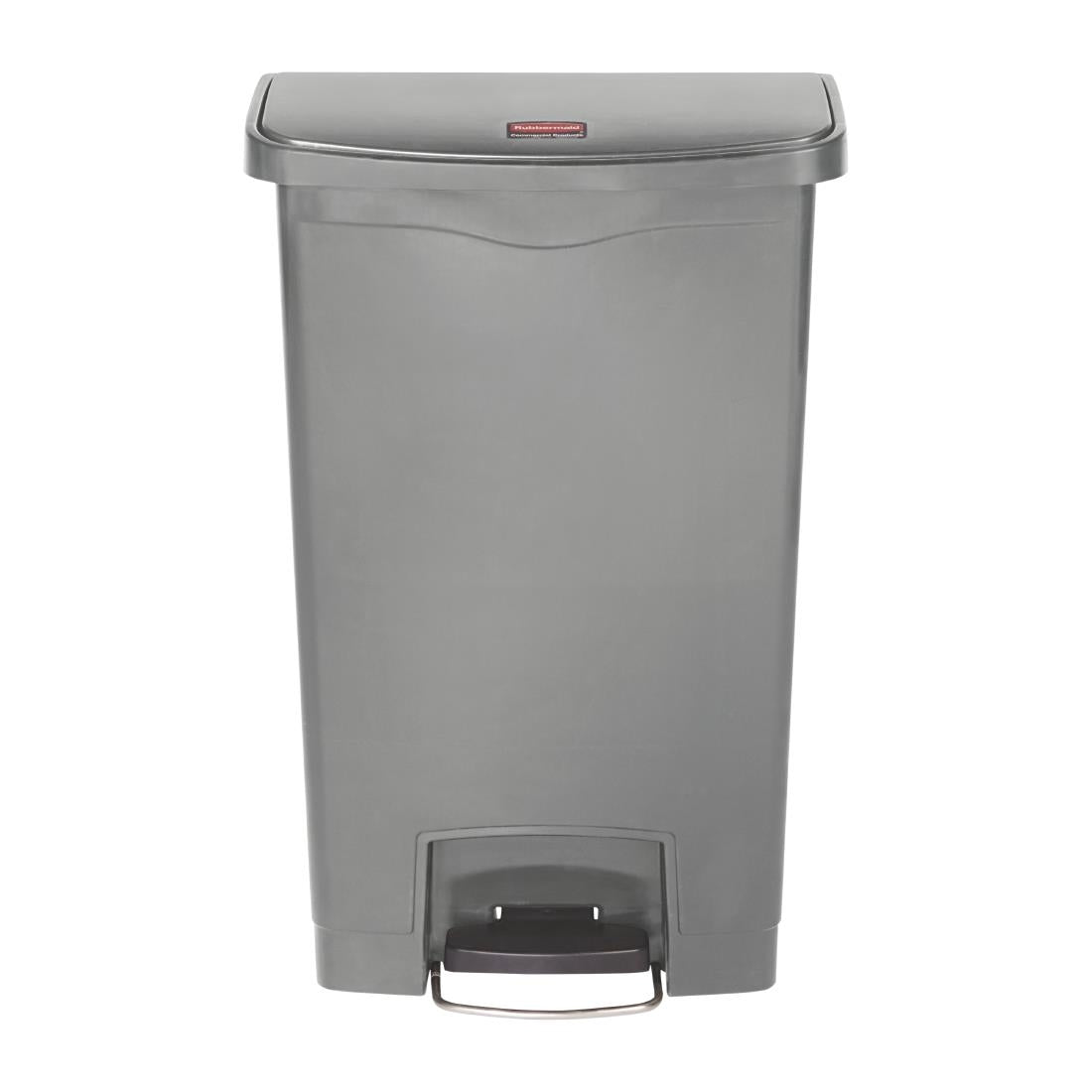 Rubbermaid Slim Jim Front Step-On Pedal Bin 50Ltr - Grey