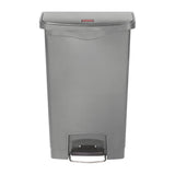 Rubbermaid Slim Jim Front Step-On Pedal Bin 50Ltr - Grey