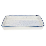Churchill Stonecast Hints Rectangular Baking Dishes Indigo Blue 325 x 530mm