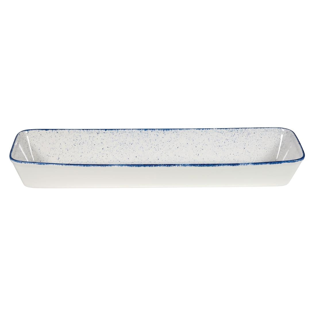 Churchill Stonecast Hints Rectangular Baking Dishes Indigo Blue 160 x 530mm