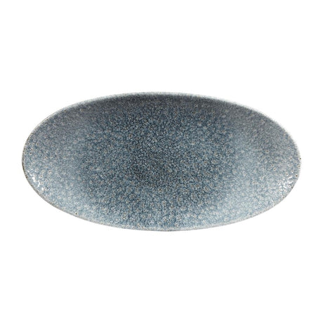 Churchill Studio Prints Raku Oval Plates Topaz Blue 299mm (12 Pack)
