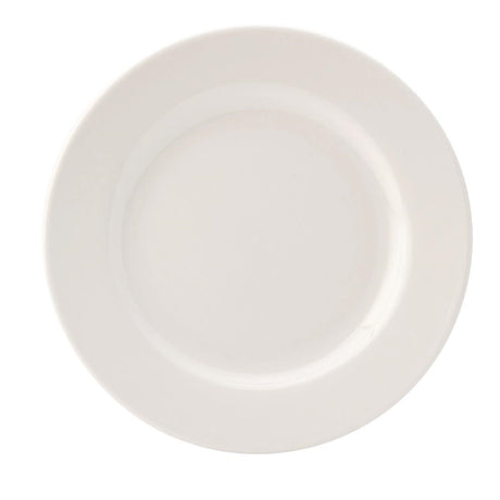 Utopia Pure White Wide Rim Plates 203mm (24 Pack)