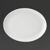 Utopia Pure White Oval Plates 360mm (18 Pack)