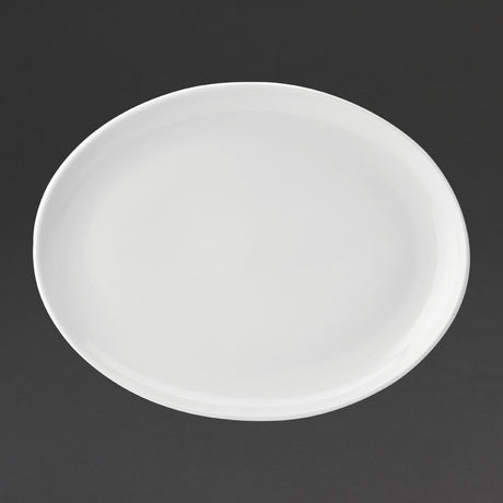 Utopia Pure White Oval Plates 360mm (18 Pack)