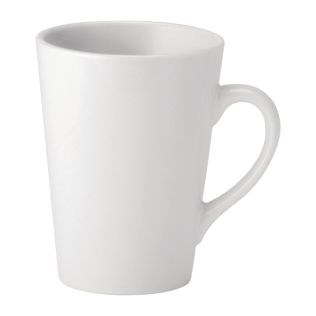 Utopia Pure White Latte Mugs 340ml (24 Pack)
