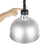 Buffalo Retractable Dome Heat Lamp Silver 2.5kW