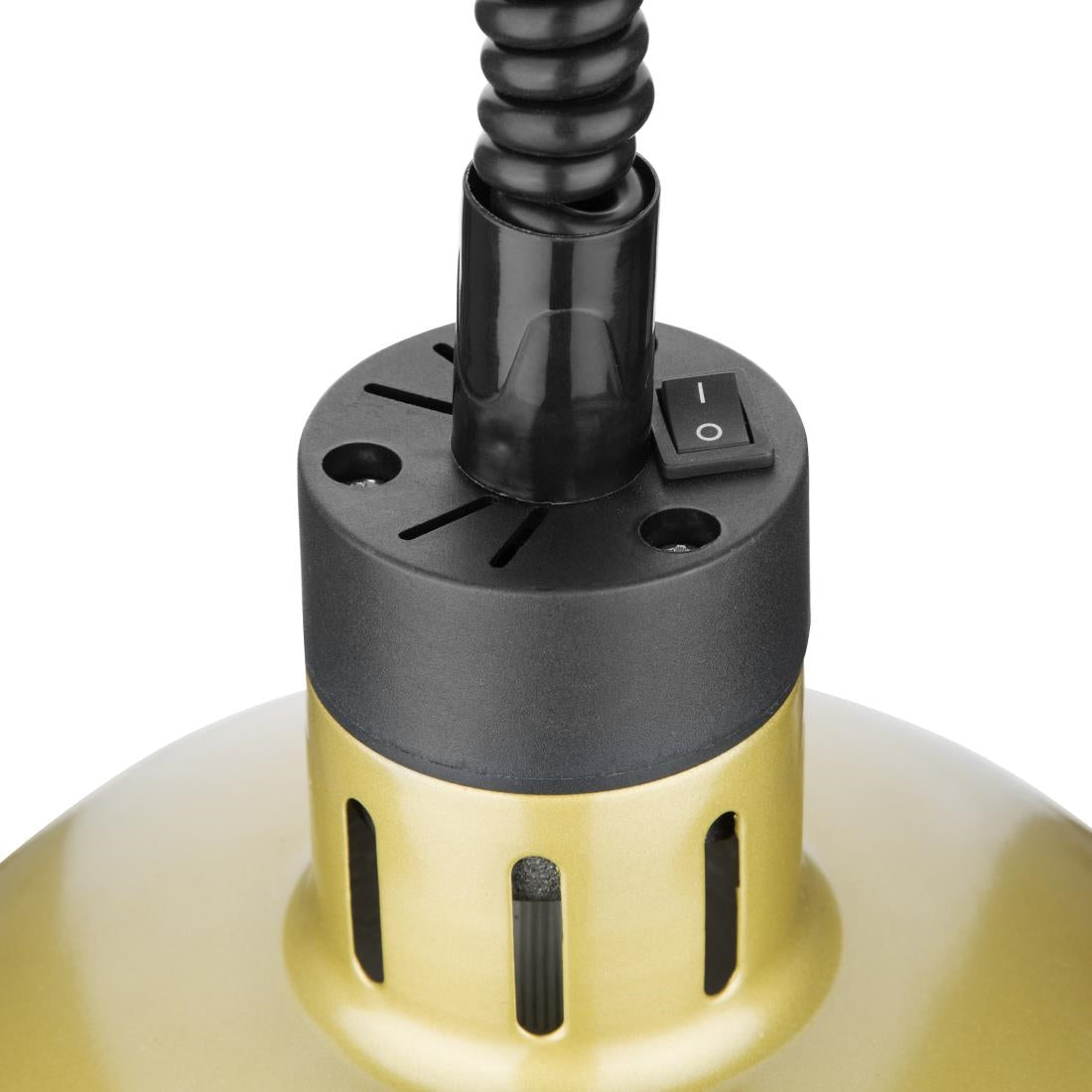 Buffalo Retractable Dome Heat Shade Pale Gold Finish