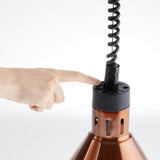 Buffalo Conical Retractable Heat Shade Copper Finish