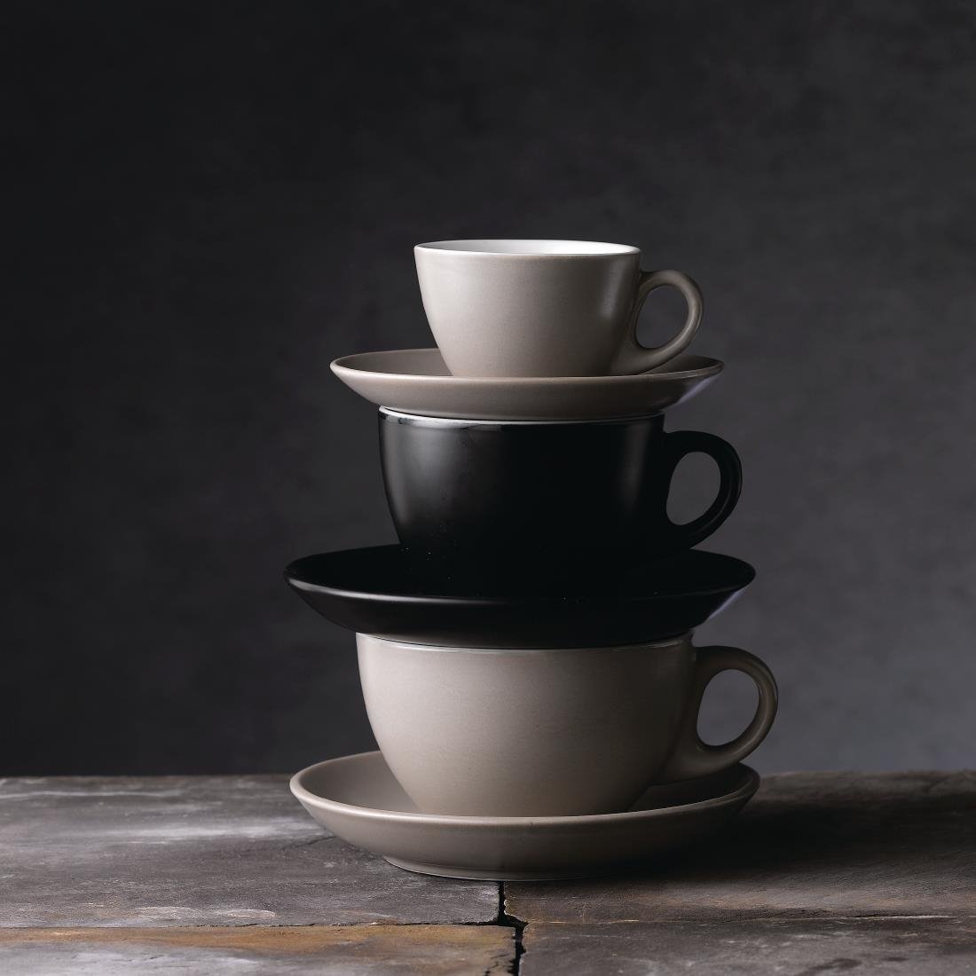Churchill Menu Shades Ash Cappuccino Cups 7oz 207ml (6 Pack)
