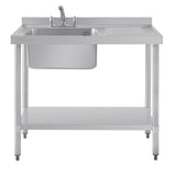 Vogue Single Sink Right Hand Drainer 1000mm