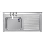 Vogue Single Sink Right Hand Drainer 1200mm