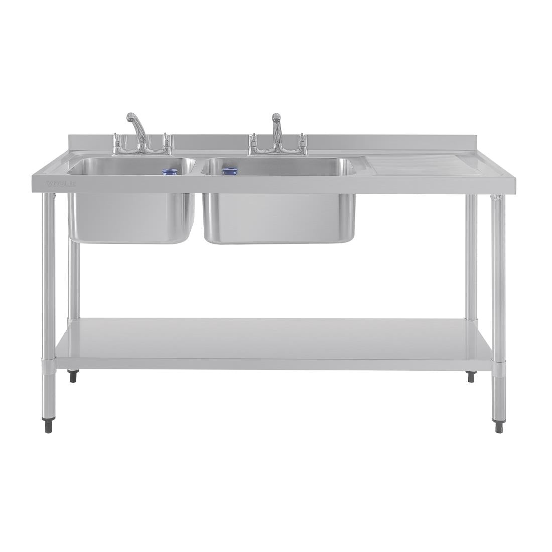 VogueDouble Sink Right Hand Drainer 1500mm