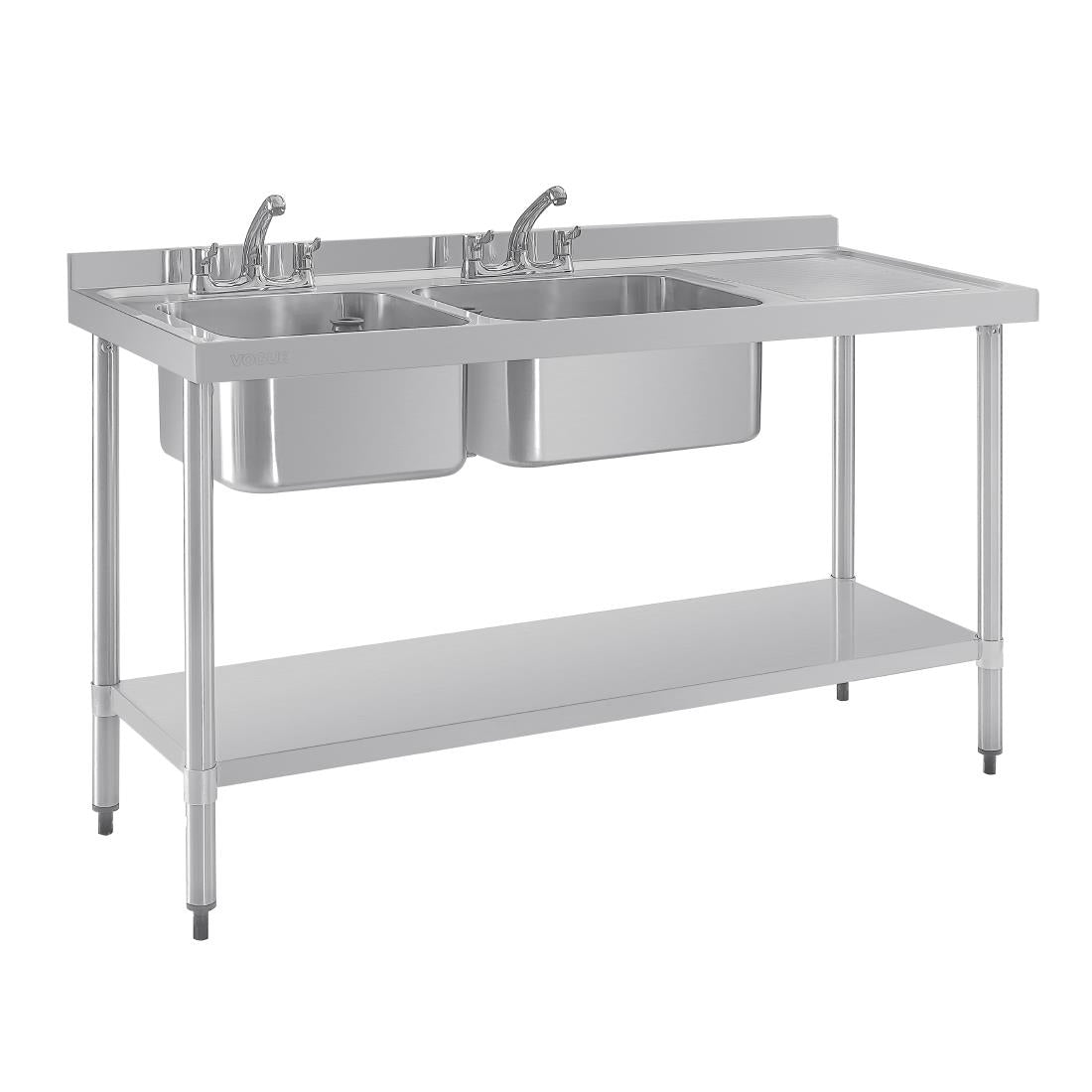 VogueDouble Sink Right Hand Drainer 1500mm
