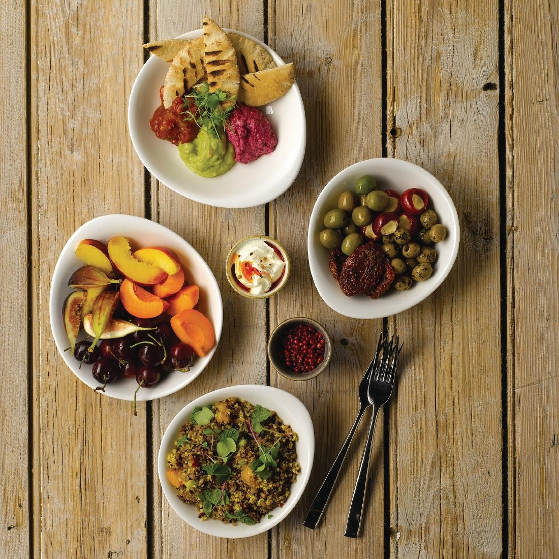 Churchill Bit on the Side Round Dishes White 160mm (12 Pack)