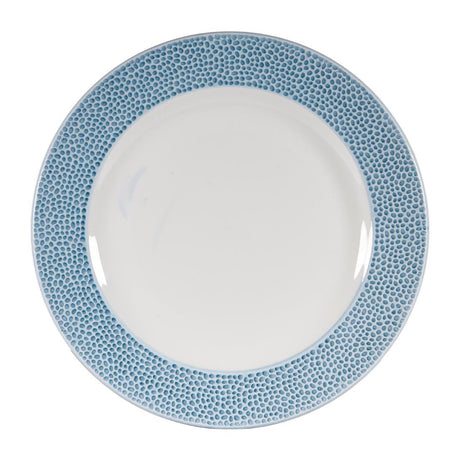 Churchill Isla Footed Plates Ocean Blue 276mm (12 Pack)