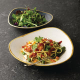 Churchill Stonecast Triangular Shallow Bowls Blueberry 272mm (12 Pack)